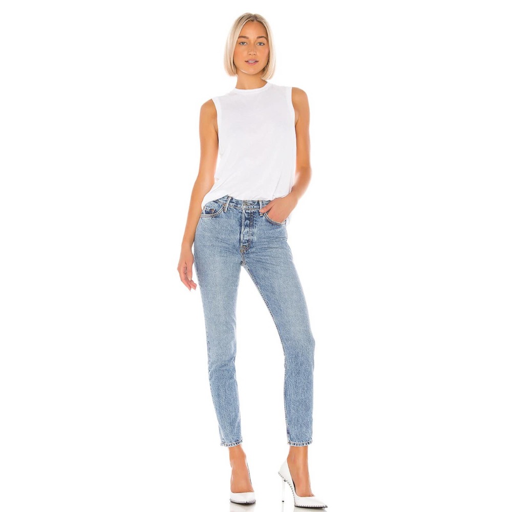 GRLFRND‎ Karolina Jeans in Clementine Wash